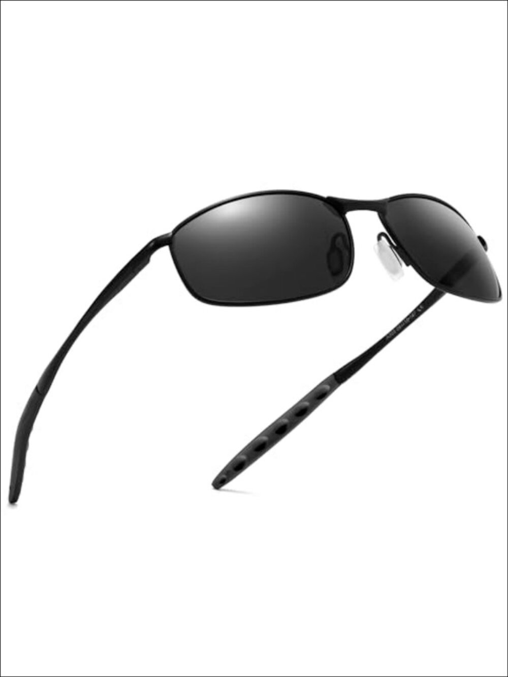 Polarized Metal Rectangle Sunglasses UV400 Small Retro Unisex